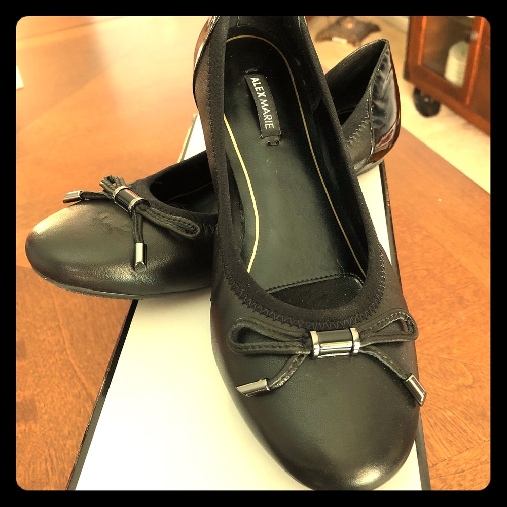 Alex | Marie Leather & Patent Ballet Flats